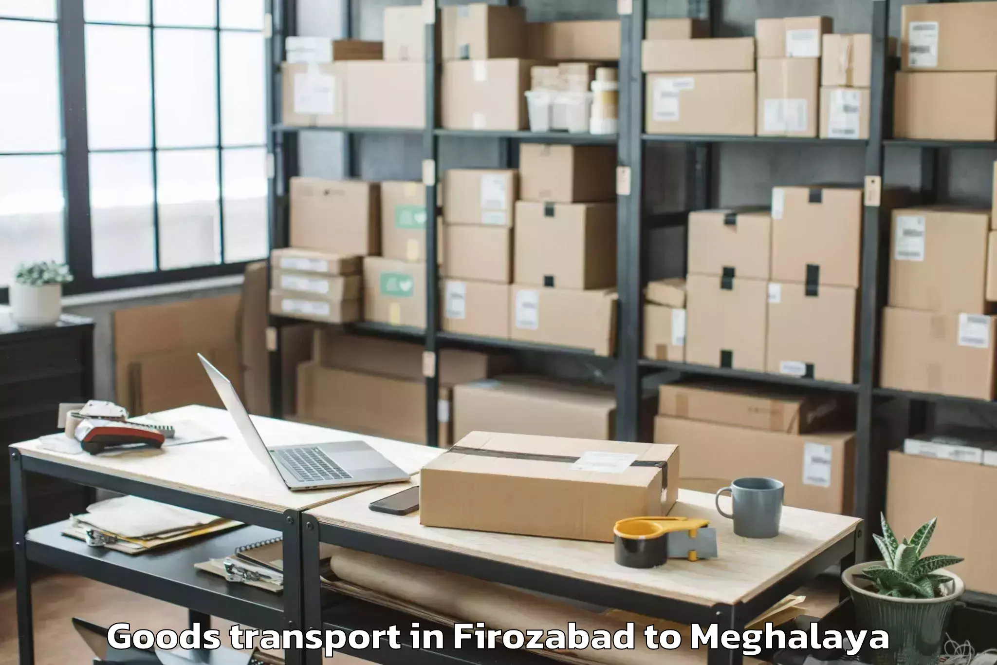 Firozabad to Nongstoin Goods Transport Booking